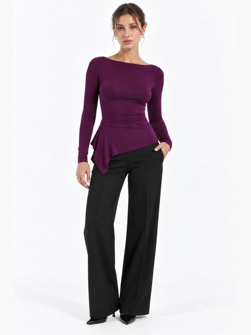 Blusa feminina busem Roxo - Kiabi