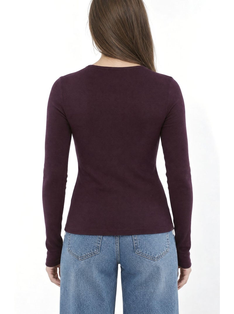 Blusa feminina busem Vermelho bordô - Kiabi