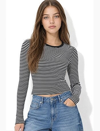 Blusa feminina de algodão e elastano busem