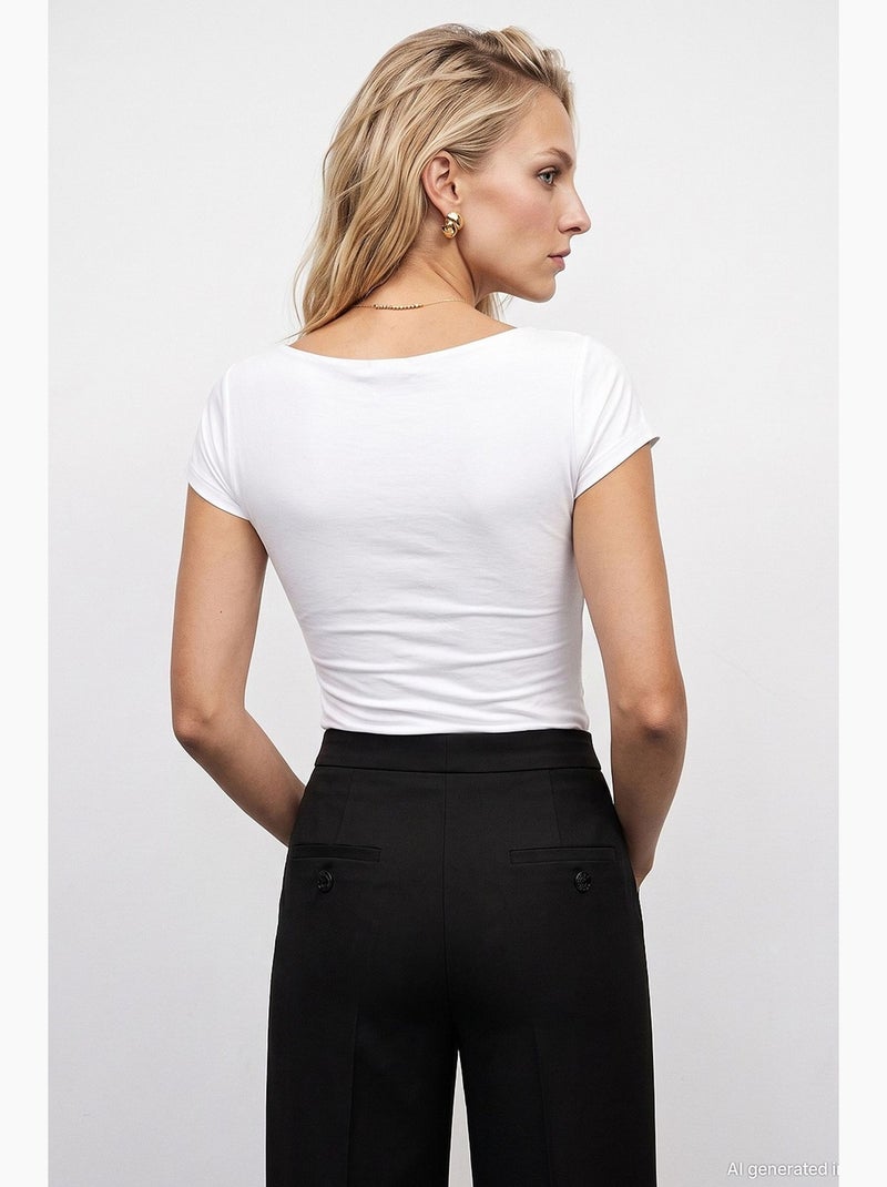 Blusa feminina dilvin Branco - Kiabi