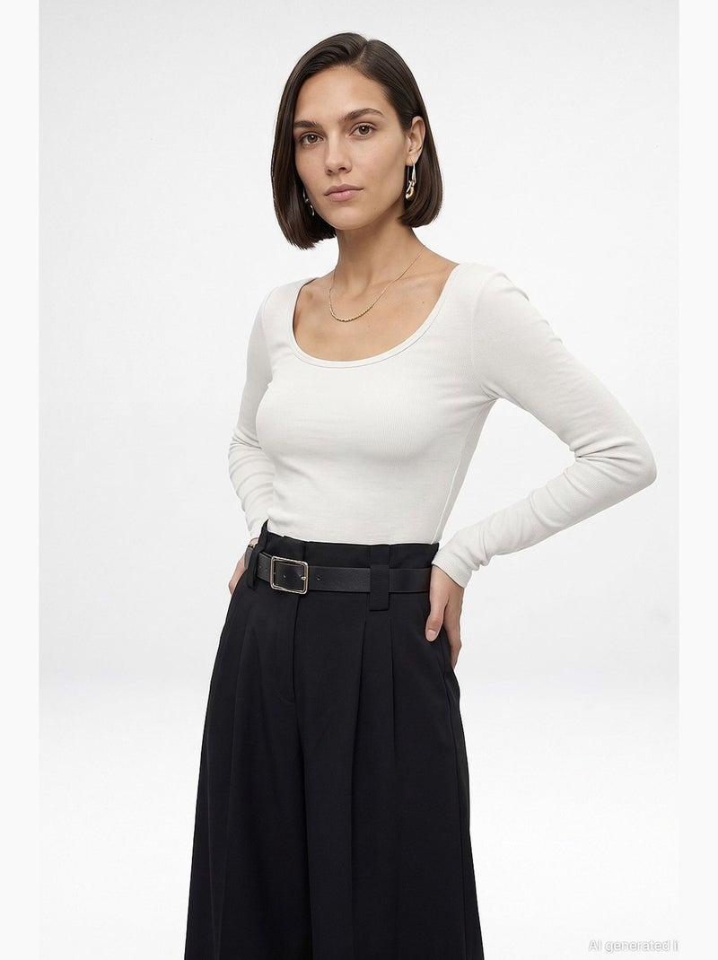 Blusa feminina dilvin Branco sujo - Kiabi