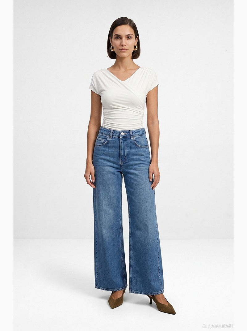 Blusa feminina dilvin Ecru - Kiabi