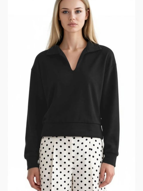 Blusa feminina em mistura de modal busem - Kiabi