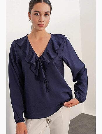 Blusa feminina em mistura de viscose bdart