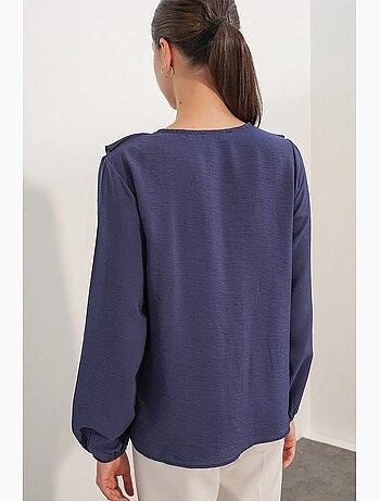 Blusa feminina em mistura de viscose bdart