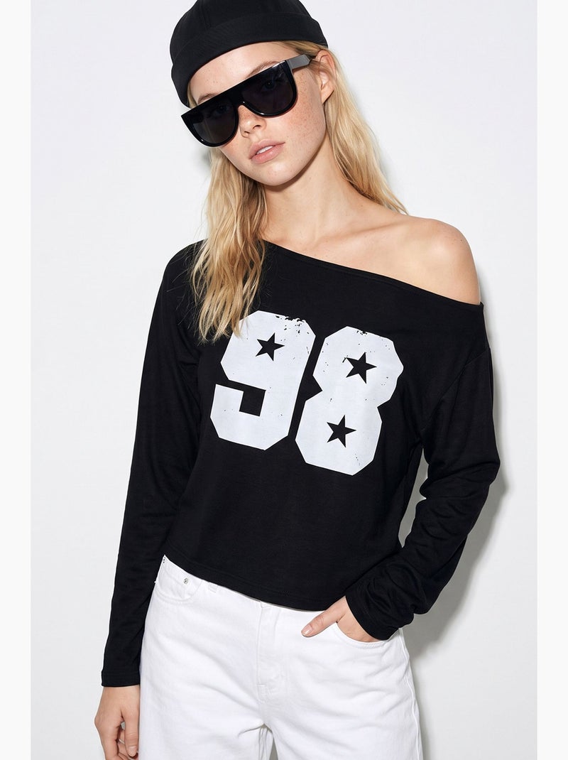 Blusa feminina lucci Preto - Kiabi