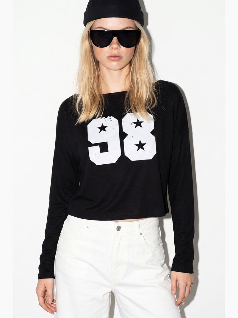 Blusa feminina lucci Preto - Kiabi
