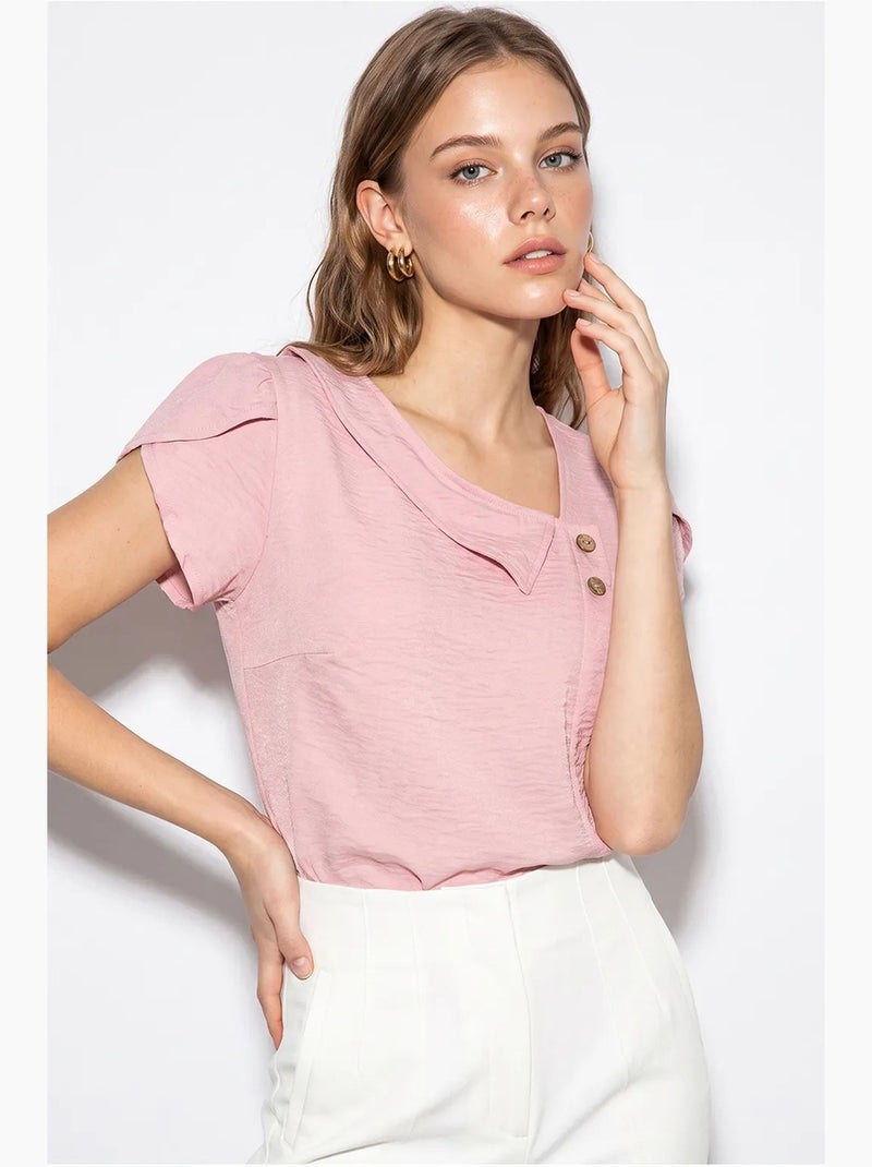 Blusa feminina lucci Rosa - Kiabi