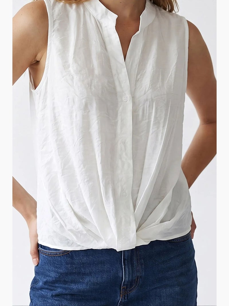 Blusa feminina mixray Branco - Kiabi