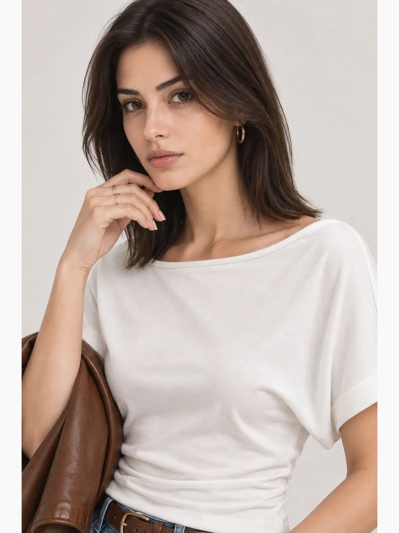 Blusa feminina mixray Branco - Kiabi
