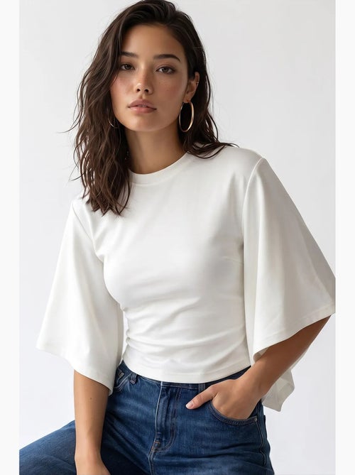 Blusa feminina mixray - Kiabi Blusa feminina mixray - Kiabi