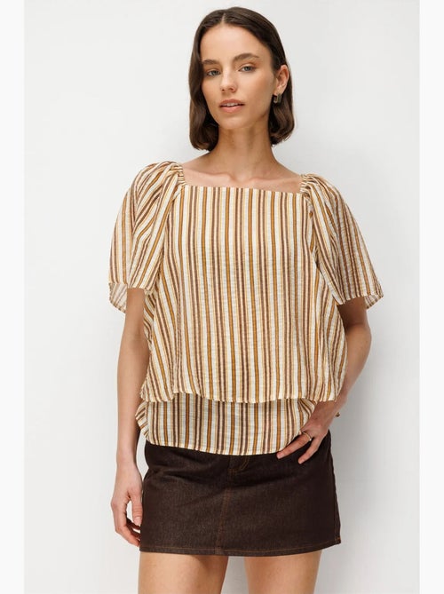 Blusa feminina mixray - Kiabi Blusa feminina mixray - Kiabi