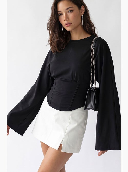 Blusa feminina mixray - Kiabi Blusa feminina mixray - Kiabi