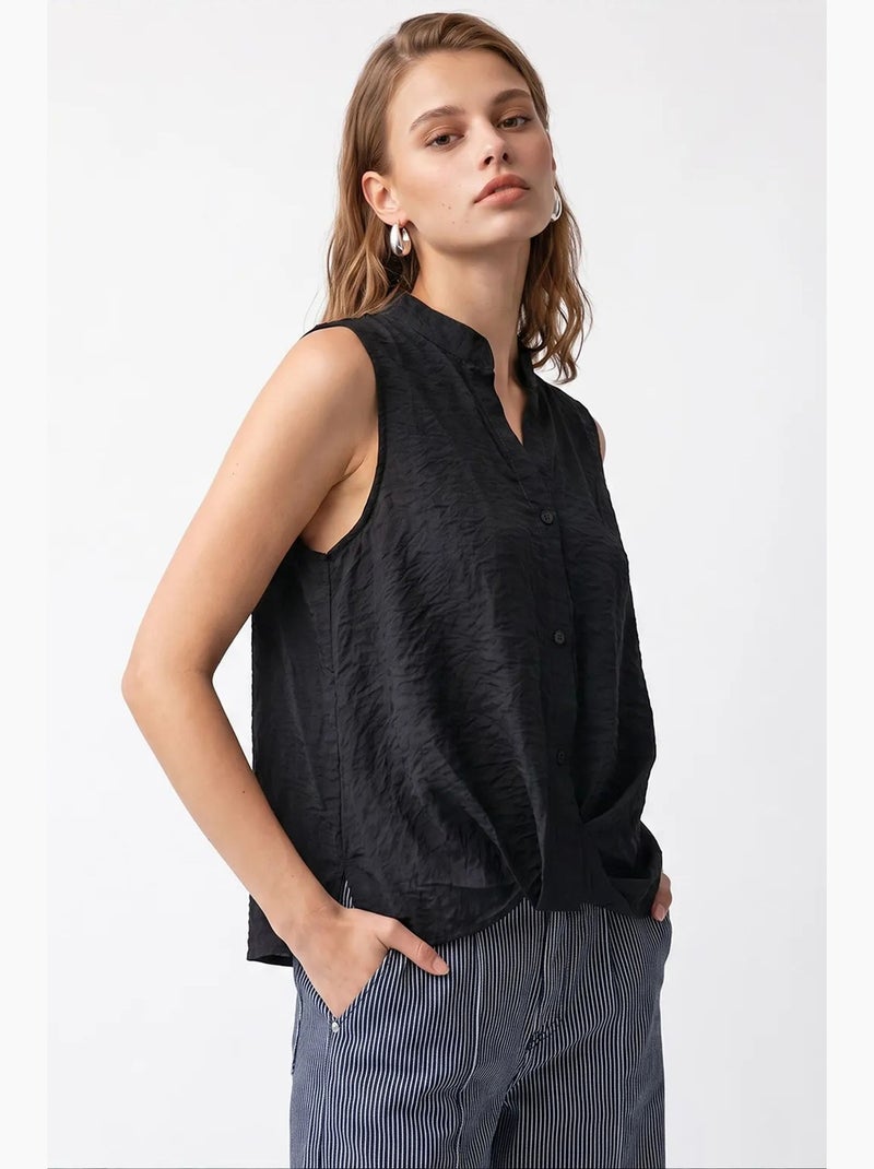 Blusa feminina mixray Preto - Kiabi