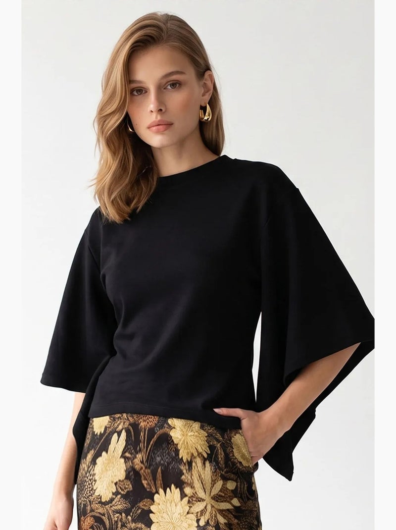 Blusa feminina mixray Preto - Kiabi