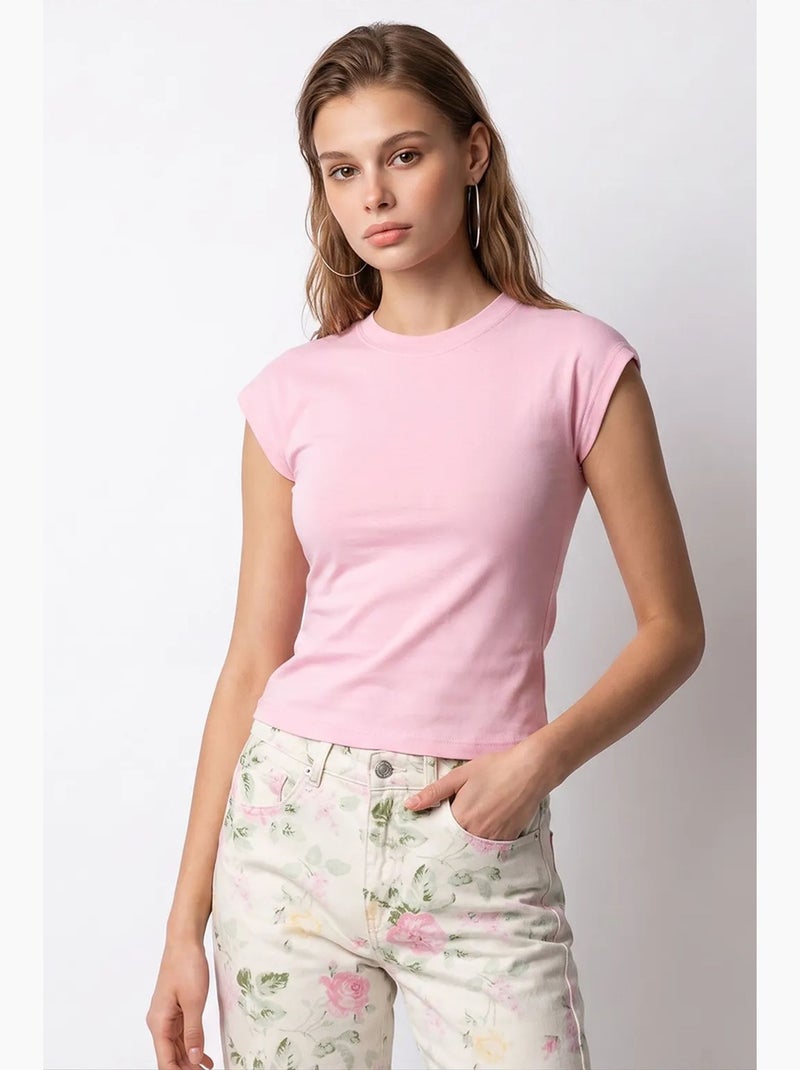 Blusa feminina mixray Rosa doce - Kiabi