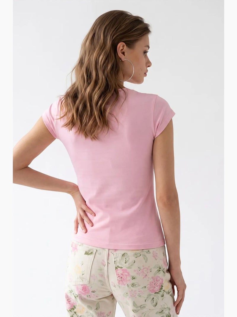 Blusa feminina mixray Rosa doce - Kiabi