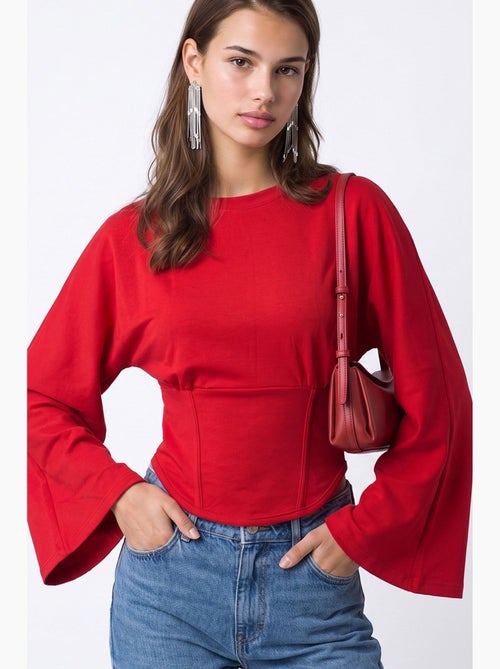 Blusa feminina mixray - Kiabi Blusa feminina mixray - Kiabi