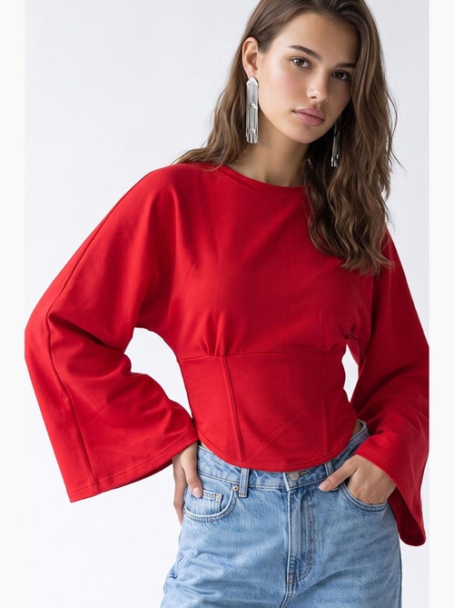 Blusa feminina mixray - Kiabi Blusa feminina mixray - Kiabi