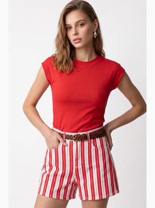 Blusa feminina mixray - Kiabi Blusa feminina mixray - Kiabi