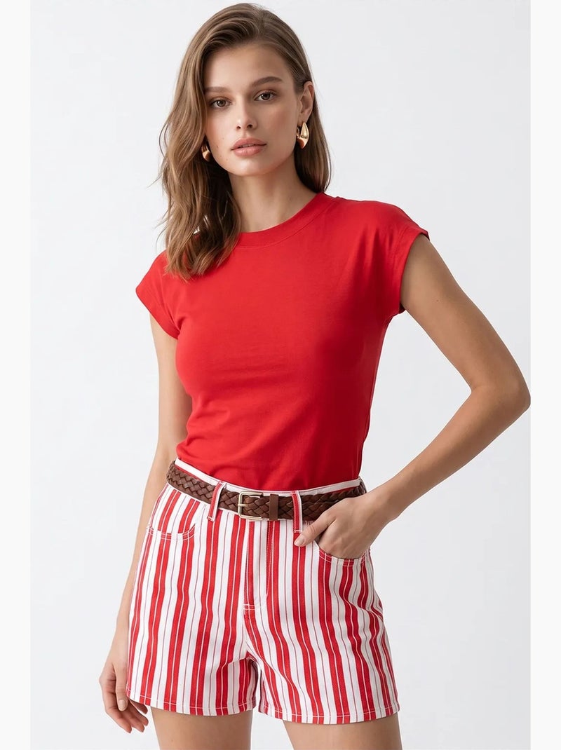 Blusa feminina mixray Vermelho - Kiabi
