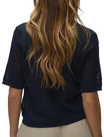 Blusa castanha feminina vero moda asaga