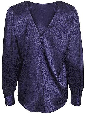 Blusa Feminina Vero Moda Elotta Azul Marinho