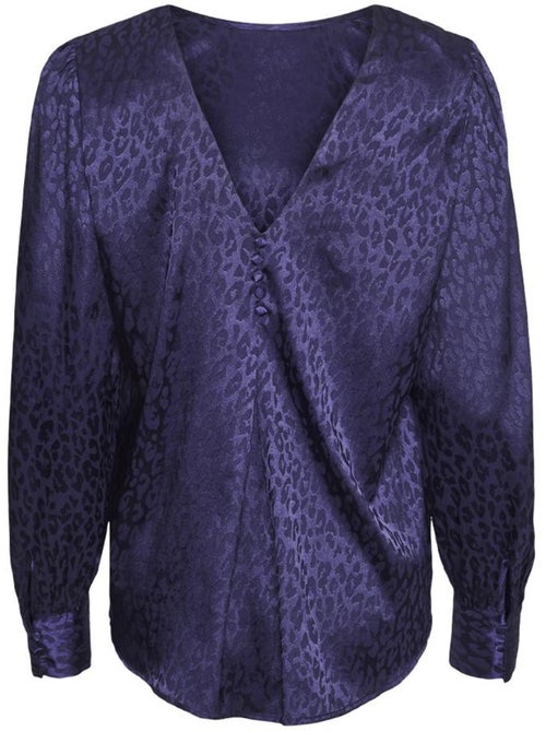 Blusa feminina vero moda elotta azul marinho - Kiabi Blusa feminina vero moda elotta azul marinho - Kiabi