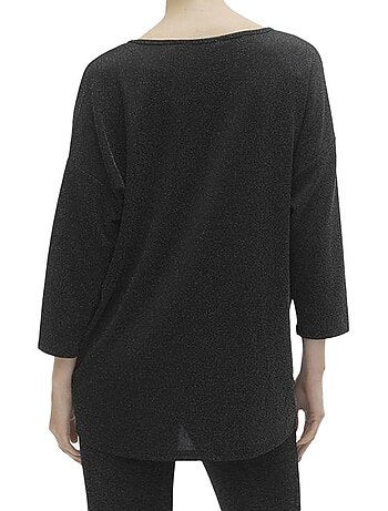 T-Shirt Feminina Vero Moda Kanva Preta