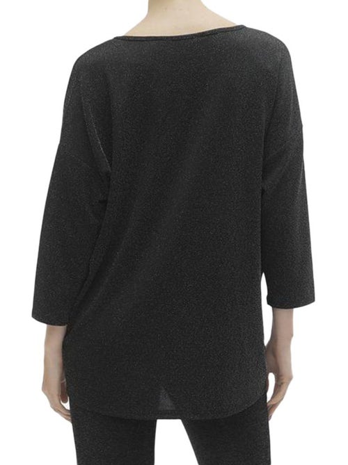 Blusa Feminina Vero Moda Kanva 3/4 Preta - Kiabi Blusa Feminina Vero Moda Kanva 3/4 Preta - Kiabi