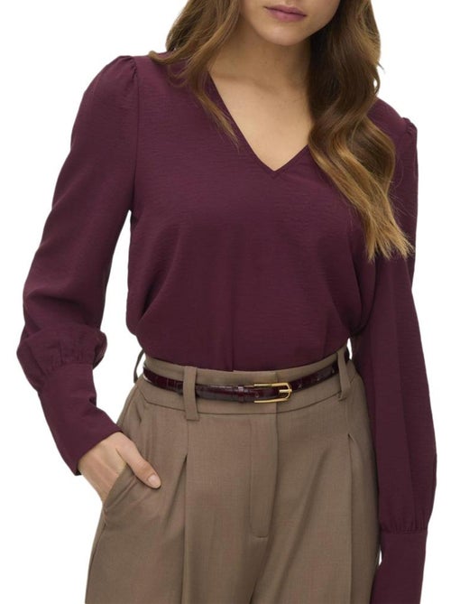 Blusa Feminina Vero Moda Mesme Violeta - Kiabi Blusa Feminina Vero Moda Mesme Violeta - Kiabi