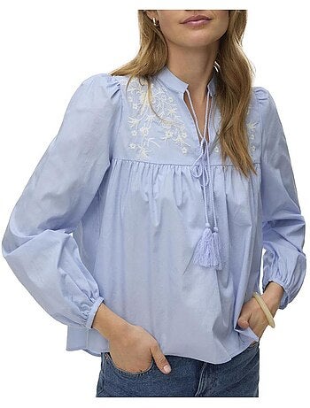 Blusa Feminina Vero Moda Sascha Azul
