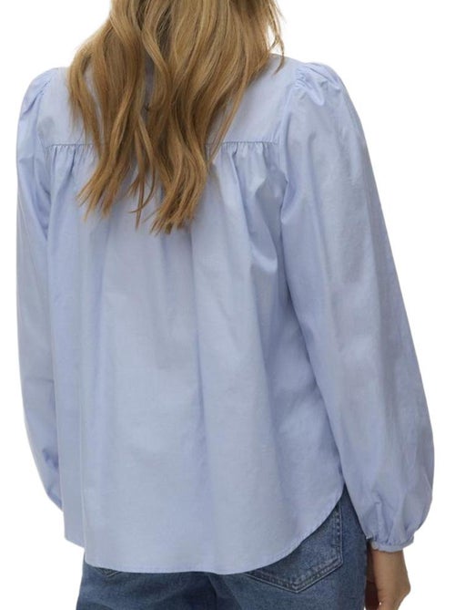 Blusa Feminina Vero Moda Sascha Azul - Kiabi Blusa Feminina Vero Moda Sascha Azul - Kiabi