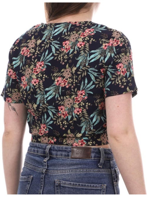 Blusa Floral Azul-Marinho Vero Moda Easy para Mulher - Kiabi Blusa Floral Azul-Marinho Vero Moda Easy para Mulher - Kiabi