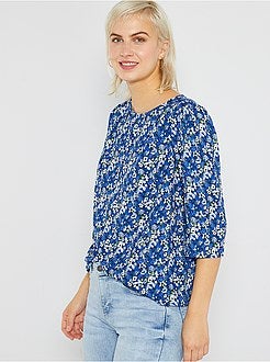 Blusa florida - Kiabi