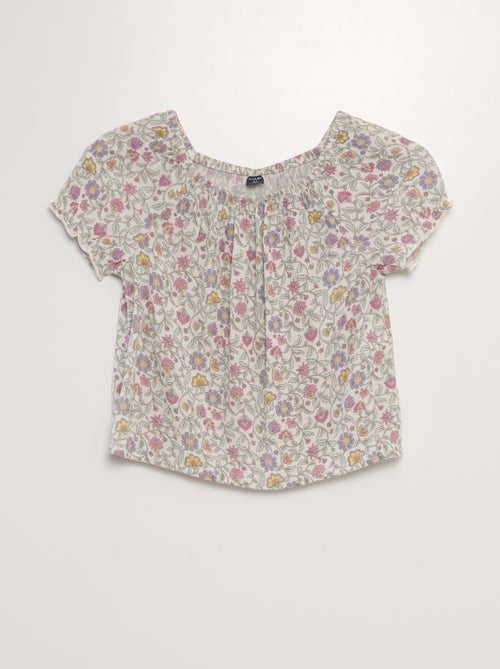 Blusa florida - Kiabi