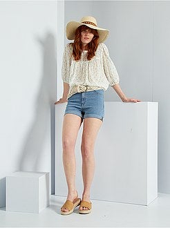 Blusa florida - Kiabi