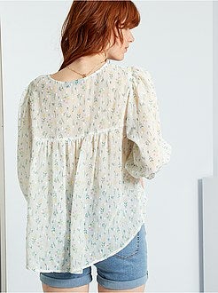 Blusa florida - Kiabi