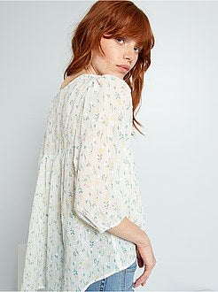 Blusa florida - Kiabi