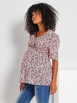 Blusa florida de maternidade - Kiabi