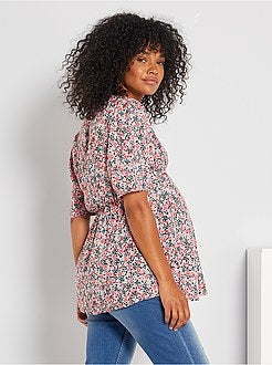 Blusa florida de maternidade - Kiabi