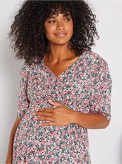 Blusa florida de maternidade - Kiabi