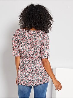 Blusa florida de maternidade - Kiabi