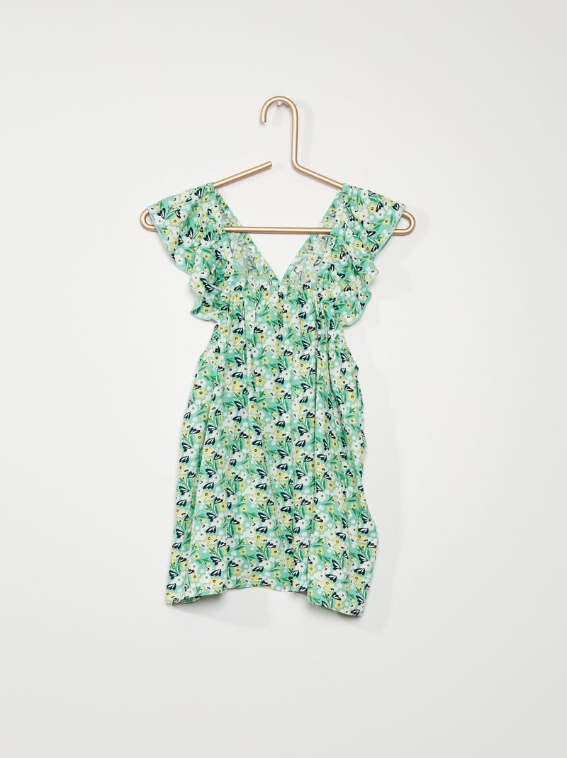 Blusa florida VERDE - Kiabi