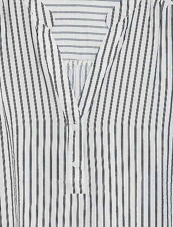Blusa fluida às riscas