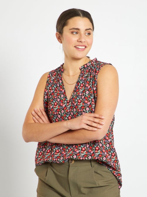 Blusa fluida - Kiabi