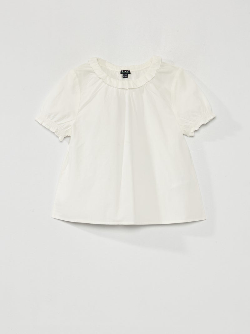Blusa fluida BRANCO - Kiabi