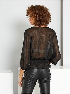Blusa fluida brilhante - Kiabi