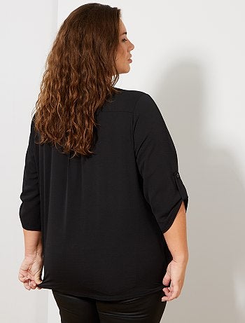 Blusa fluida com decote em V - Kiabi