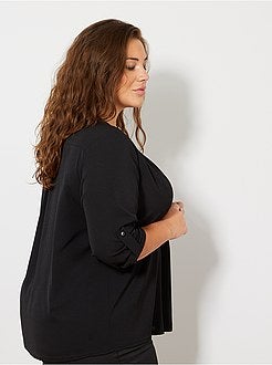 Blusa fluida com decote em V - Kiabi